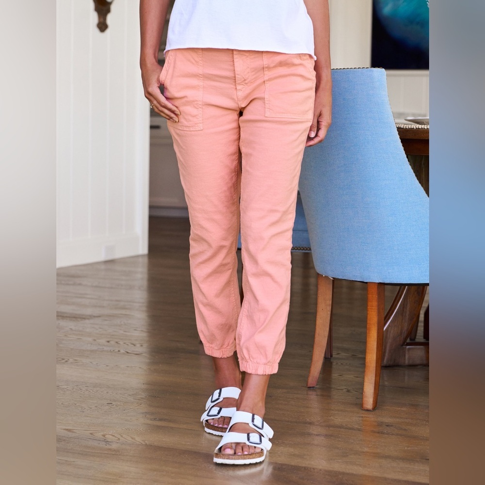 Frank & Eileen JAMESON Coral, Italian Performance  jogger pants NWT , sz : 6